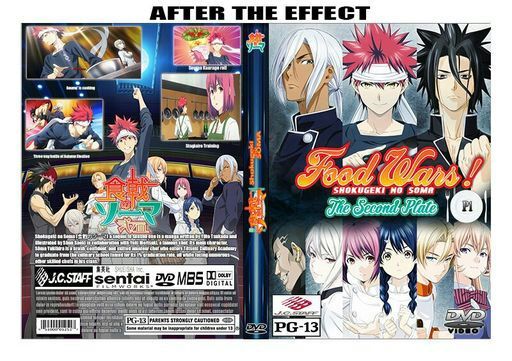 Food Wars 4d Design Dvd Case Animecoverdesignchallenge Anime Amino