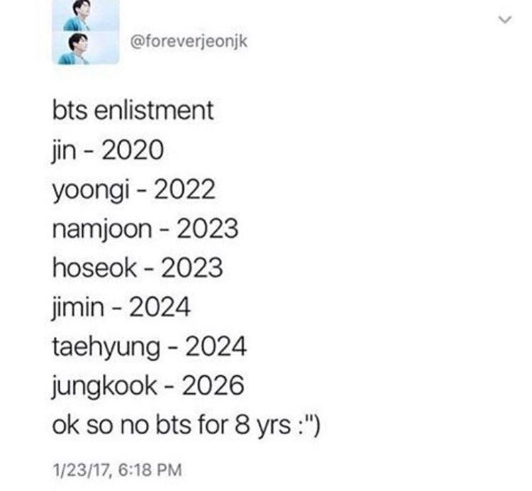 BTS Enlistment? ARMY's Amino