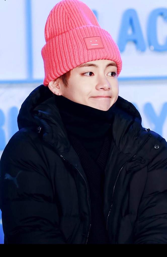 Pink Beanie Tae 😍😘💜 | Kim Taehyung Amino