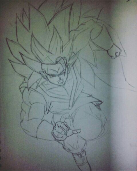 Dibujo Goku ssj 3 blue | DRAGON BALL ESPAÑOL Amino