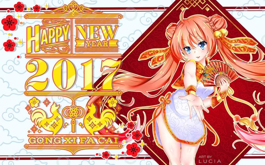 Lunar New Year Anime Art