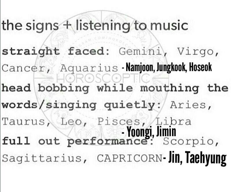 what astrological sign are bts