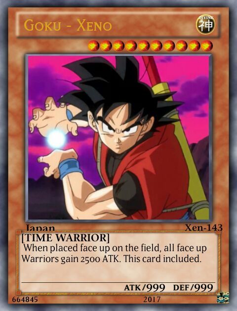 Xeno Goku. FanMade Yu-Gi-Oh card. | DragonBallZ Amino