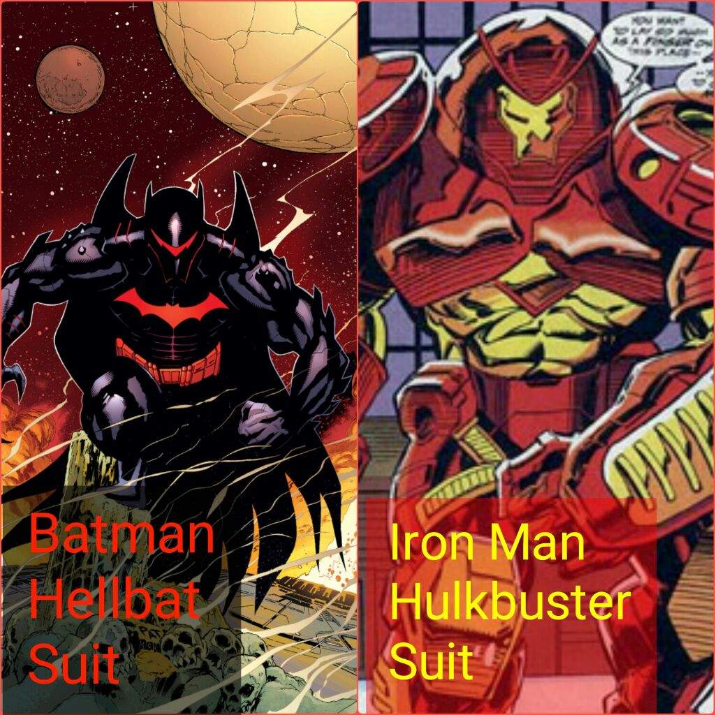 Batman Hellbat Suit Vs Iron Man Hulkbuster Suit | Comics Amino