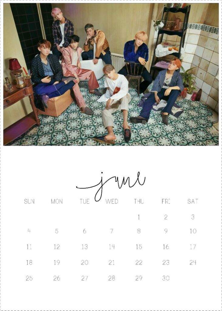 [FANMADE] BTS CALENDAR 2017 (BIRTHDAY + SCHEDULE INCLUDED) ARMY's Amino
