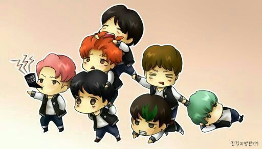 Bts Chibi Fanart Pt 5 Army S Amino