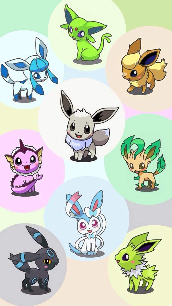 Evve and evve evoltions | Pokémon Amino