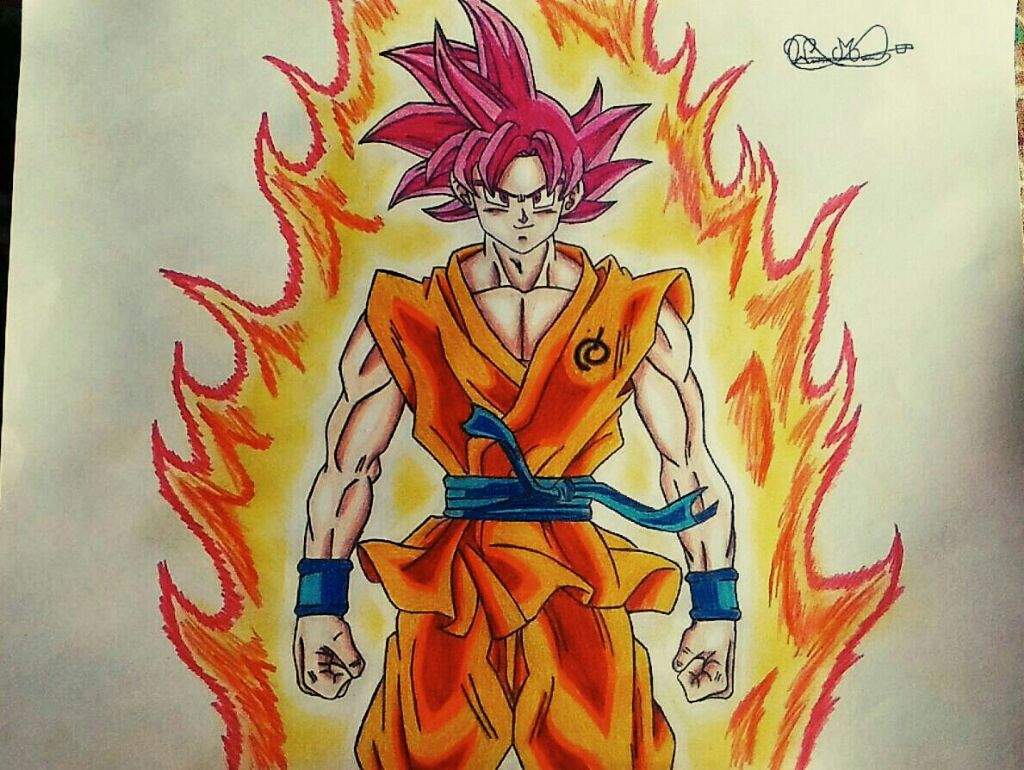 Anime Draw Goku / Drawing of Goku - Color Pencils | DragonBallZ Amino