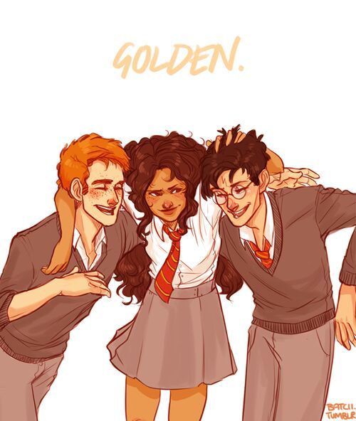 Fanart Golden Trio | Harry Potter Amino