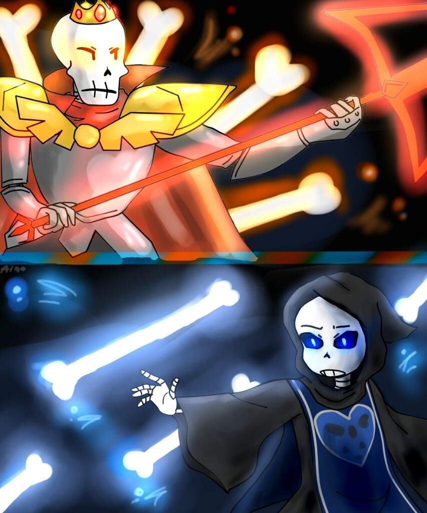 Altertale Sans and Papyrus' fight. :> | Undertale Amino