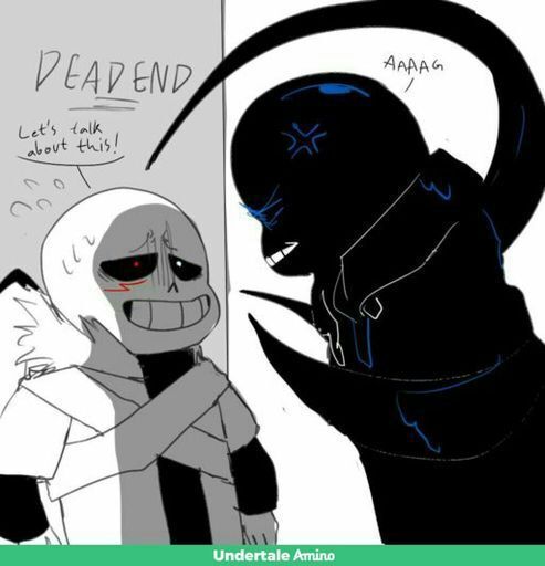 [Cross Sans and Nightmare Sans comic!] | Undertale Amino