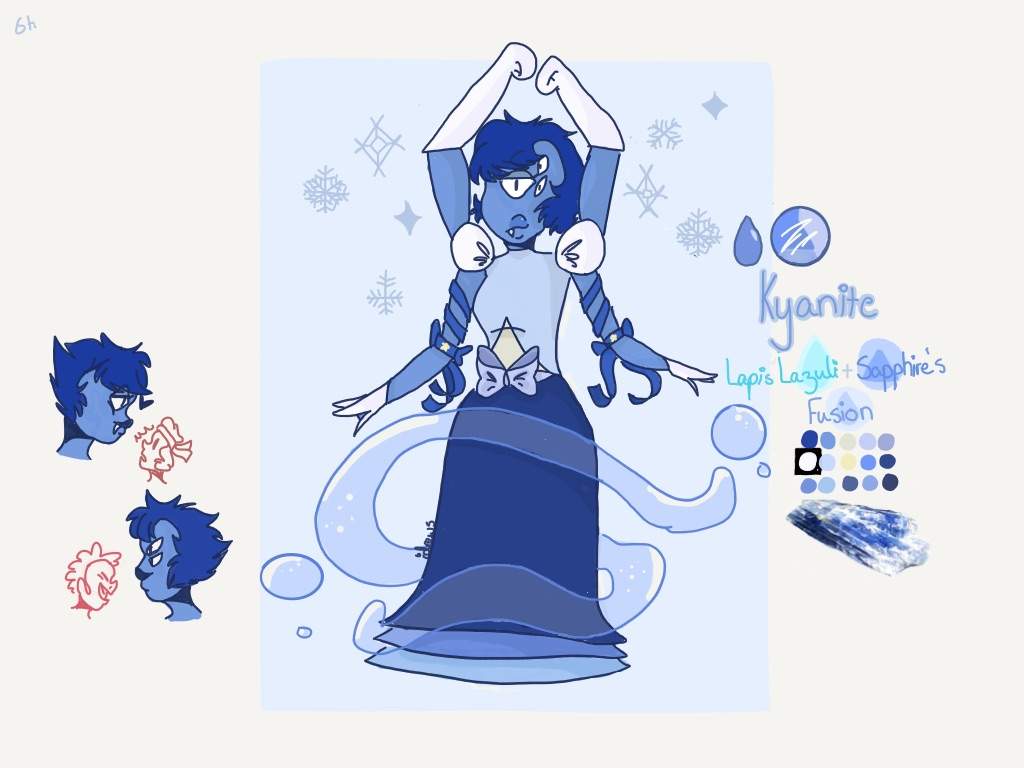 Sapphire and Lapis Lazuli Fan Fusion 