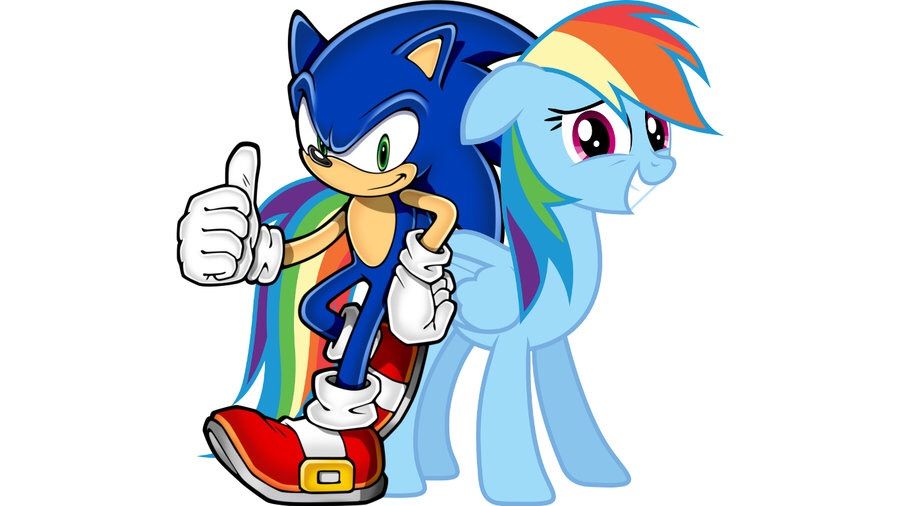Rainbow Dash Sonic The Hedgehog Equestria Unofficial Fan Club