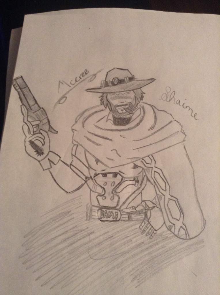 Mccree drawing 🤗 | Overwatch Amino