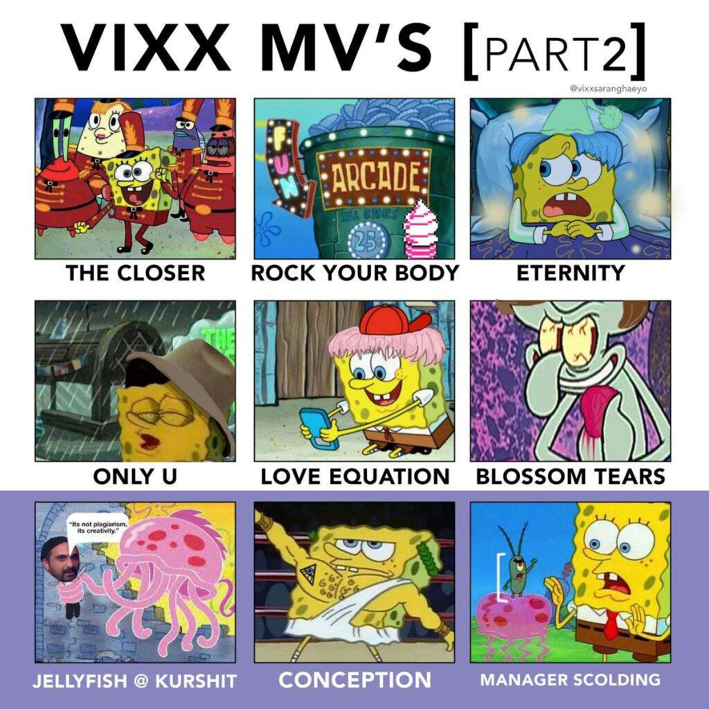 VIXX Concepts Ft SpongeBob Pt2 Kpop AMEMEo Amino