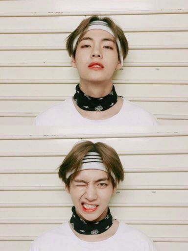 Taehyung Wearing A Headband Bandana 