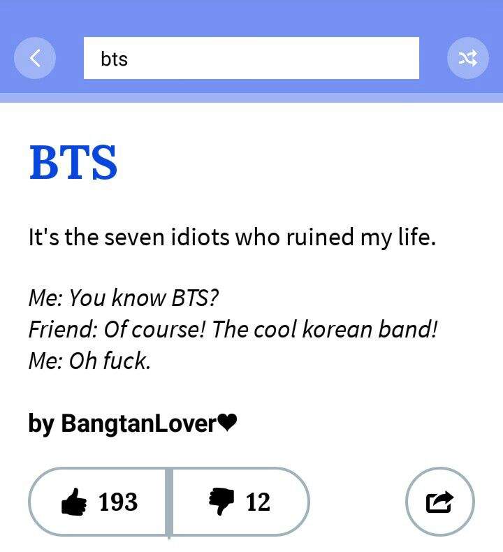 Bts Acronym Urban Dictionary