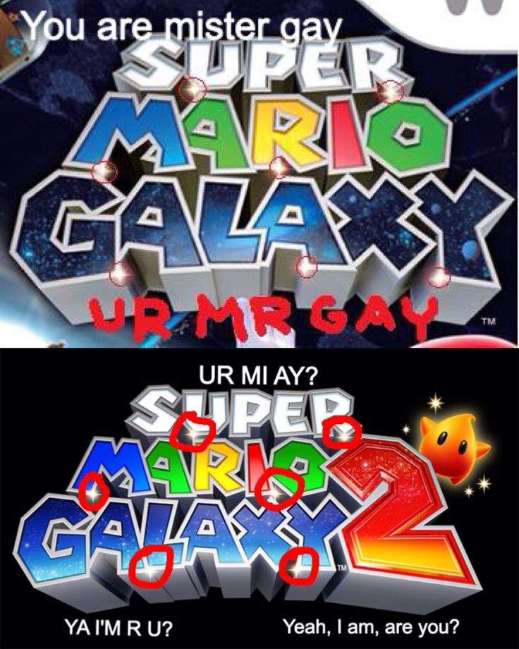 u r mr gay super mario galaxy 2