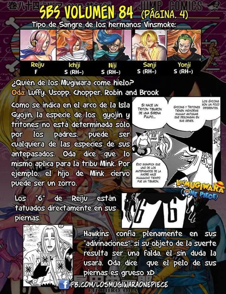 One Piece Sbs Volumen 84 One Piece Amino