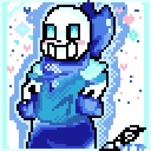 Pixelated Blue | Undertale Amino