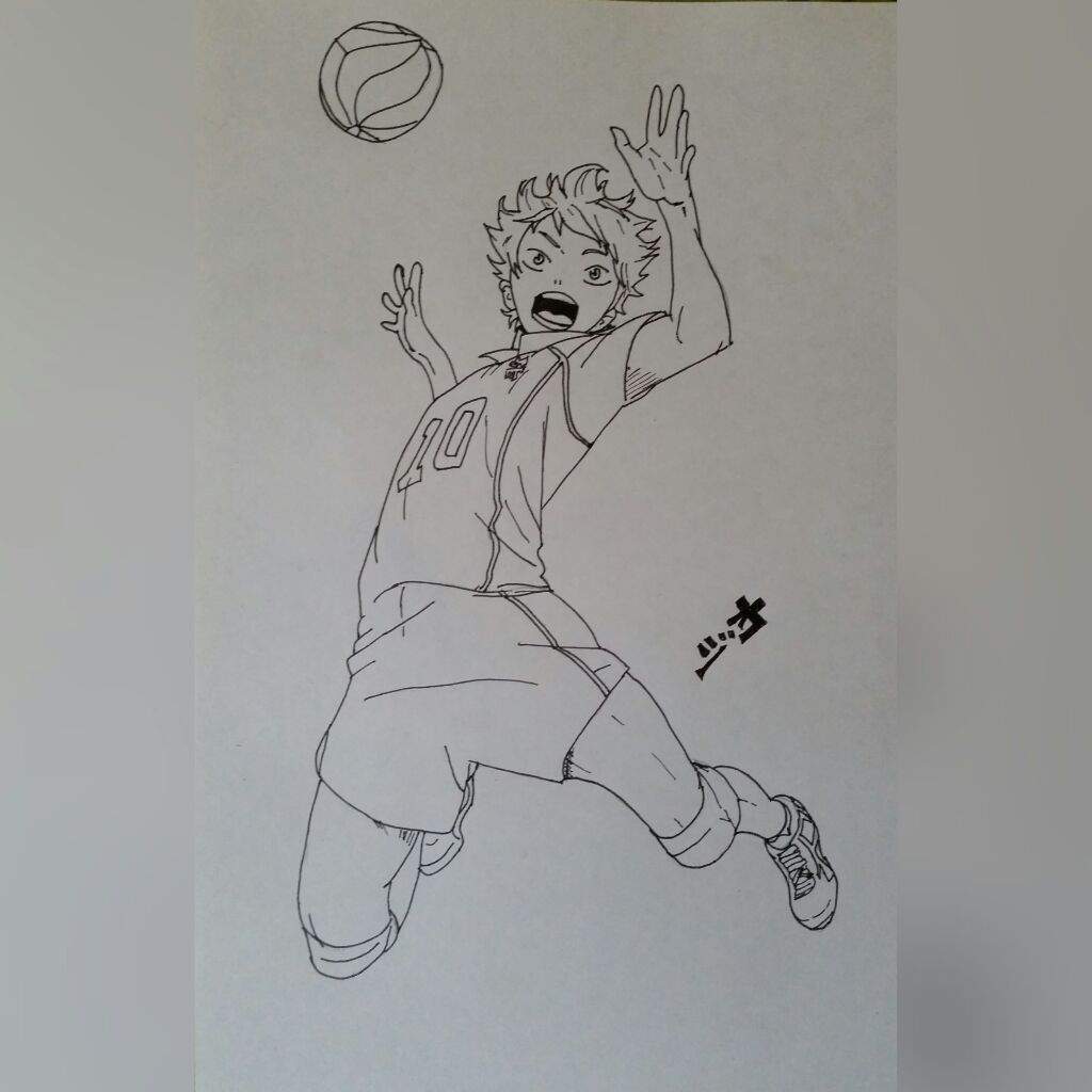 Proceso de dibujo Hinata Haikyuu •Anime• Amino