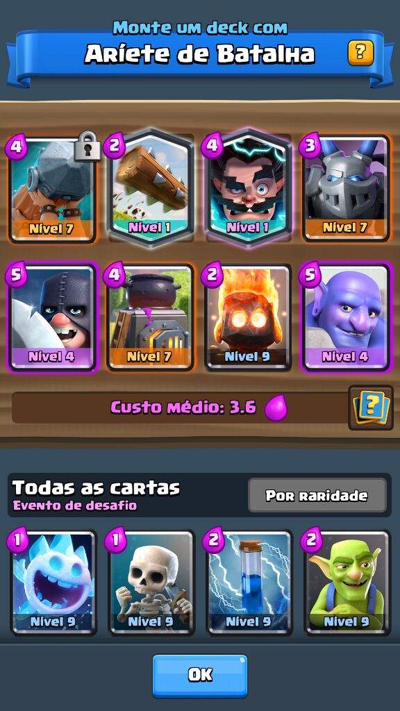 Dica de deck #17: Deck com o Aríete de Batalha!  Clash 