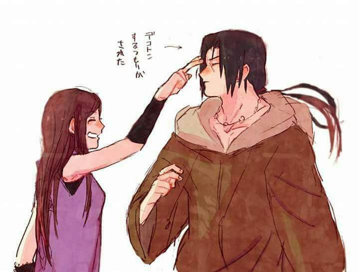 Itachi Forehead Poke - Anime Best Images