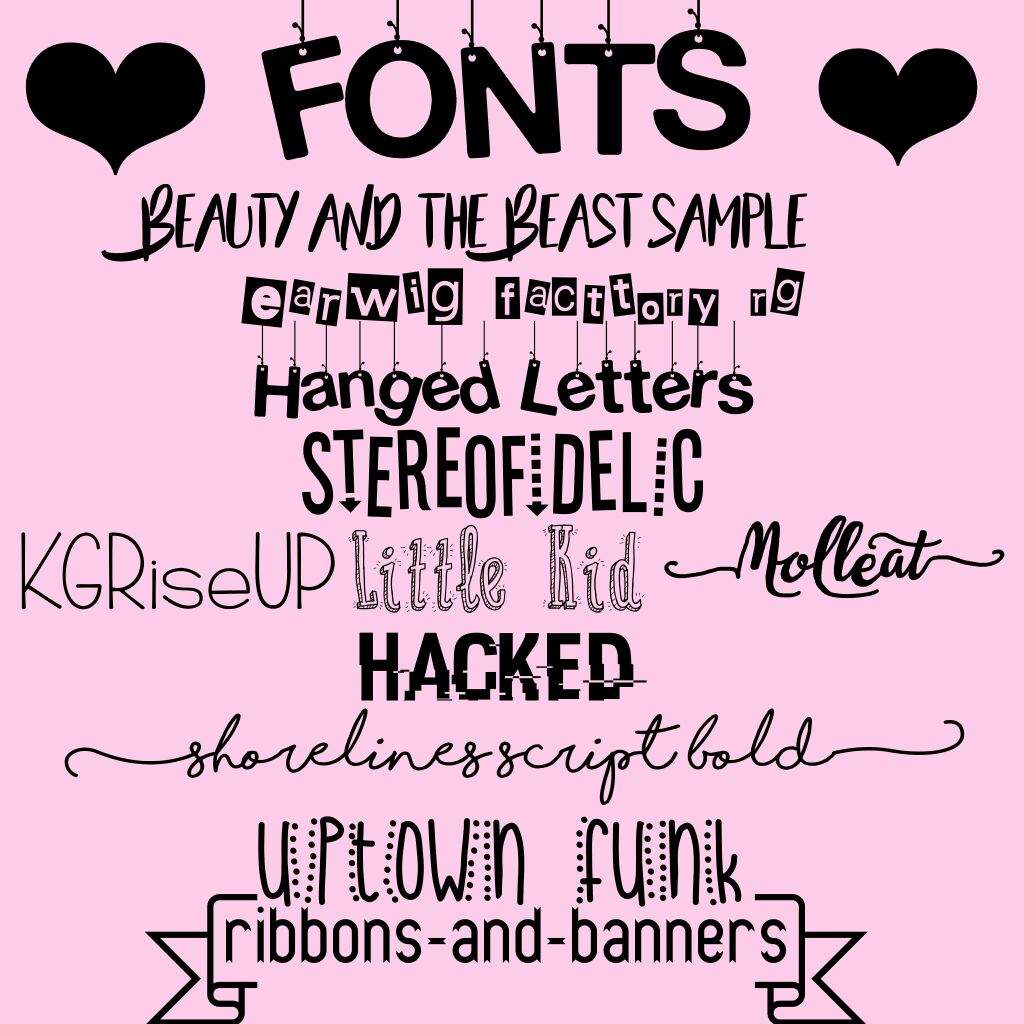 aesthetic editing fonts