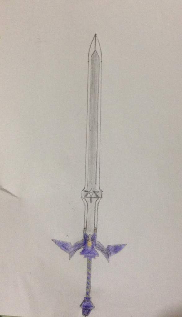 how to draw the master sword
