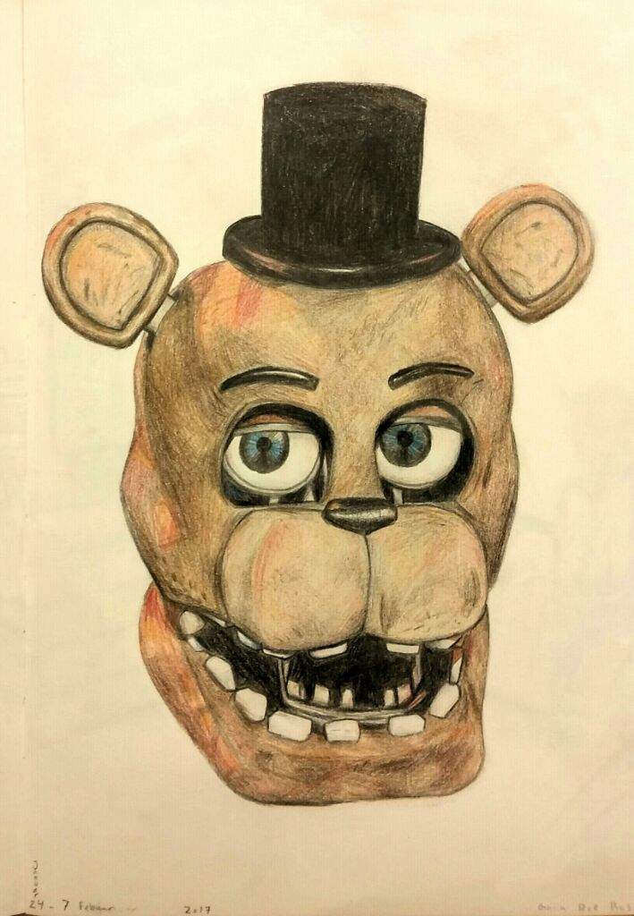 Withered Freddy drawing.