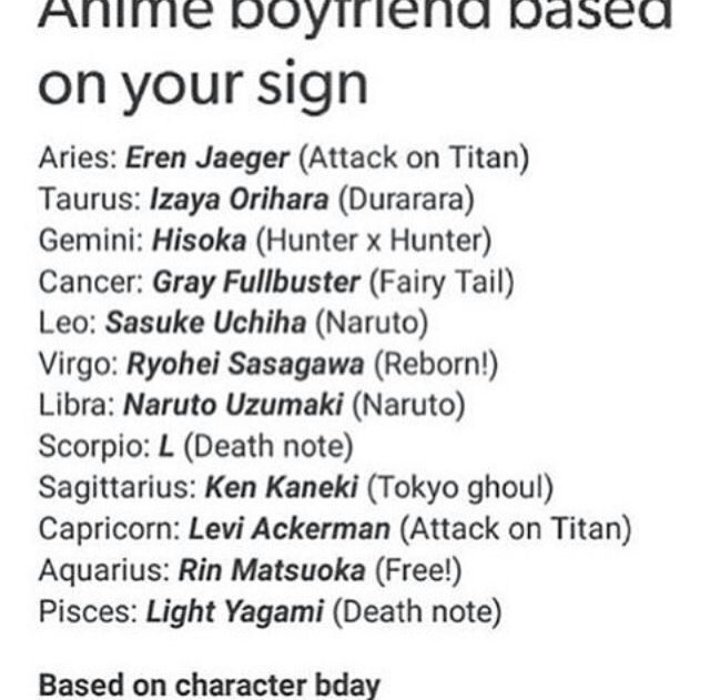 What's your anime boyfriend? | Fairy Tail Amino