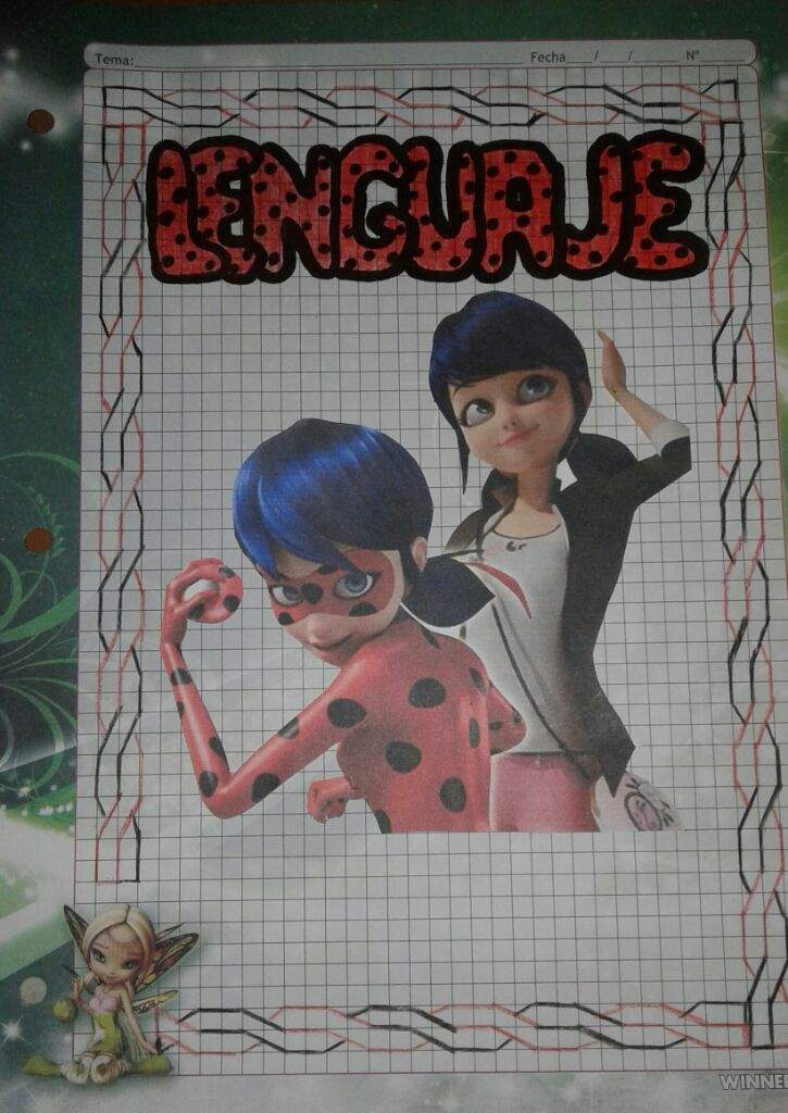 Caratula para cuaderno (Ladybug Marinette) | •Miraculous Ladybug Español•  Amino
