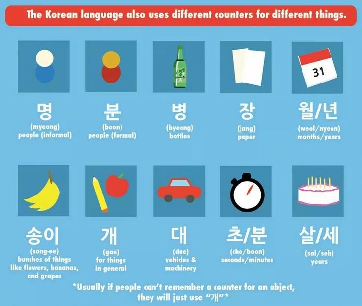 The in korean language