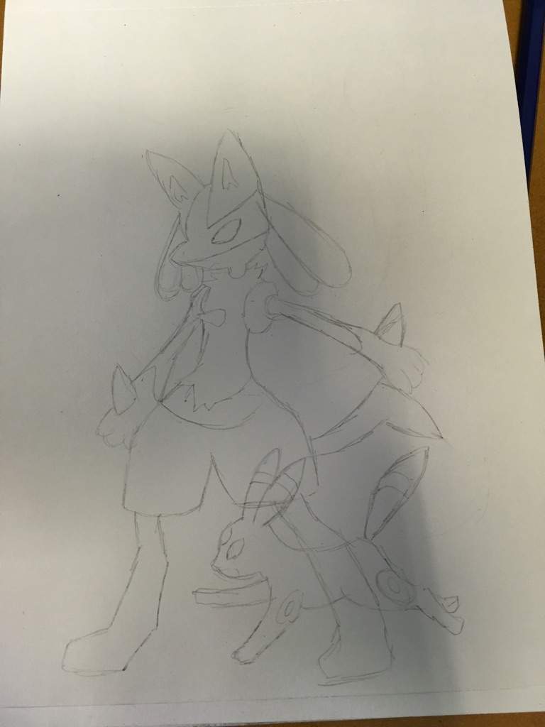 Lucario And Umbreon My Art Pokémon Amino