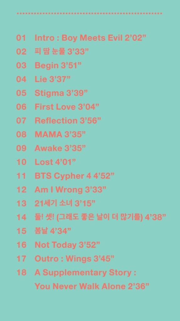 Thoughts On Wings You Never Walk Alone Tracklist K Pop Amino