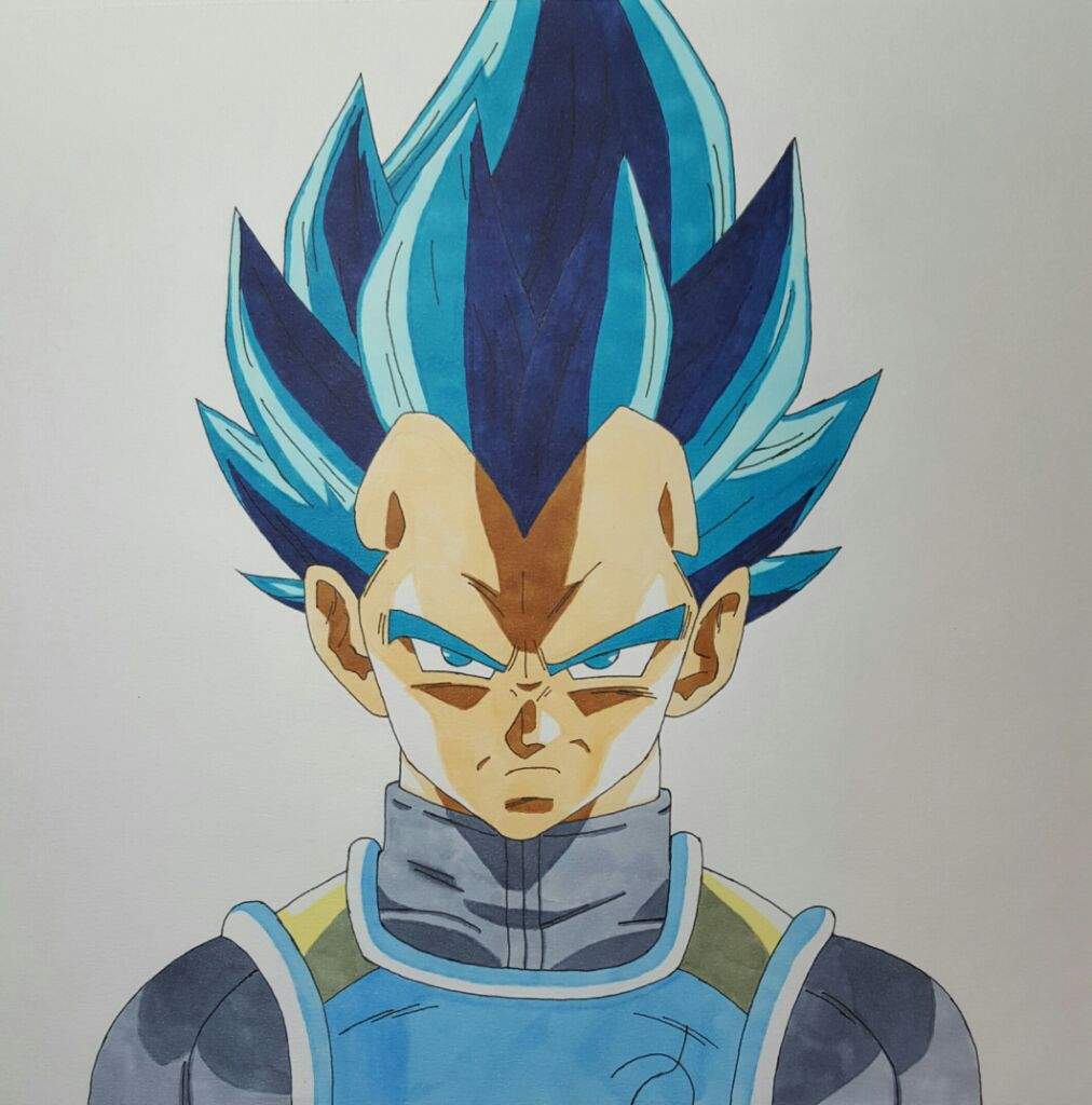 Vegeta Super Saiyan Blue drawing! | DragonBallZ Amino