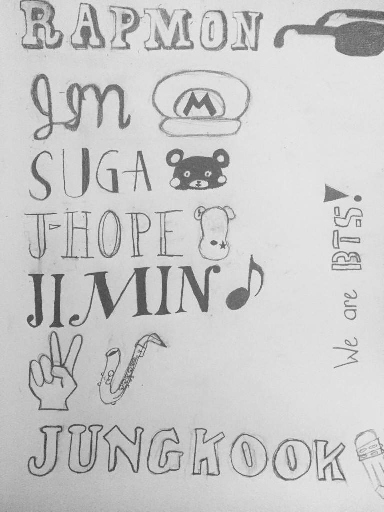 BTS Lettering Fanart | ARMY's Amino