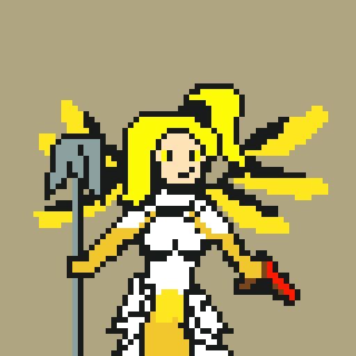 Mercy pixel art | Overwatch Amino