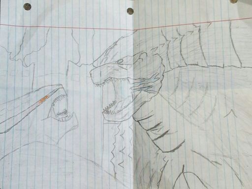 godzilla vs muto drawing