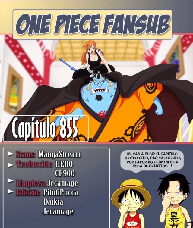 One Piece Ep 855 Manga Shin Sekai Amino Amino