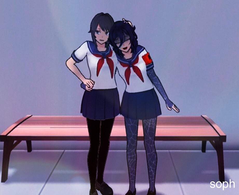 💕 Oka x Yandere Chan Pose 💕 | Yandere Simulator Amino