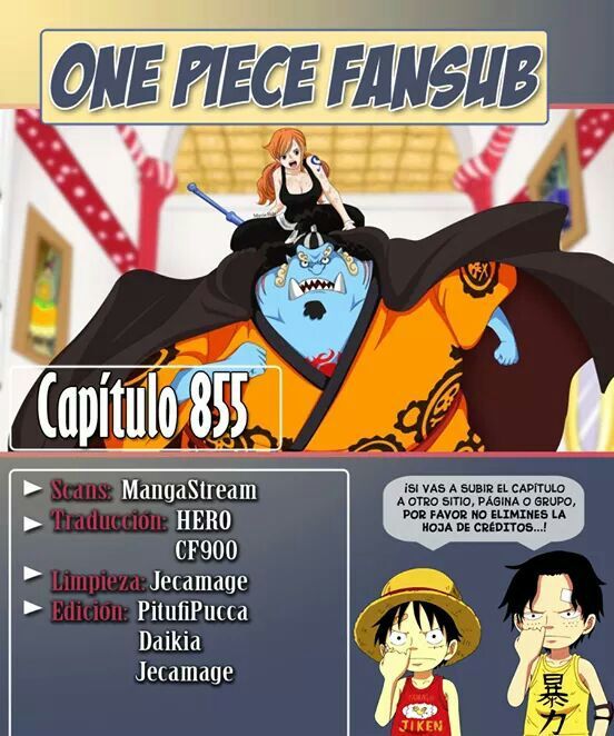 Manga One Piece 855 One Piece Amino