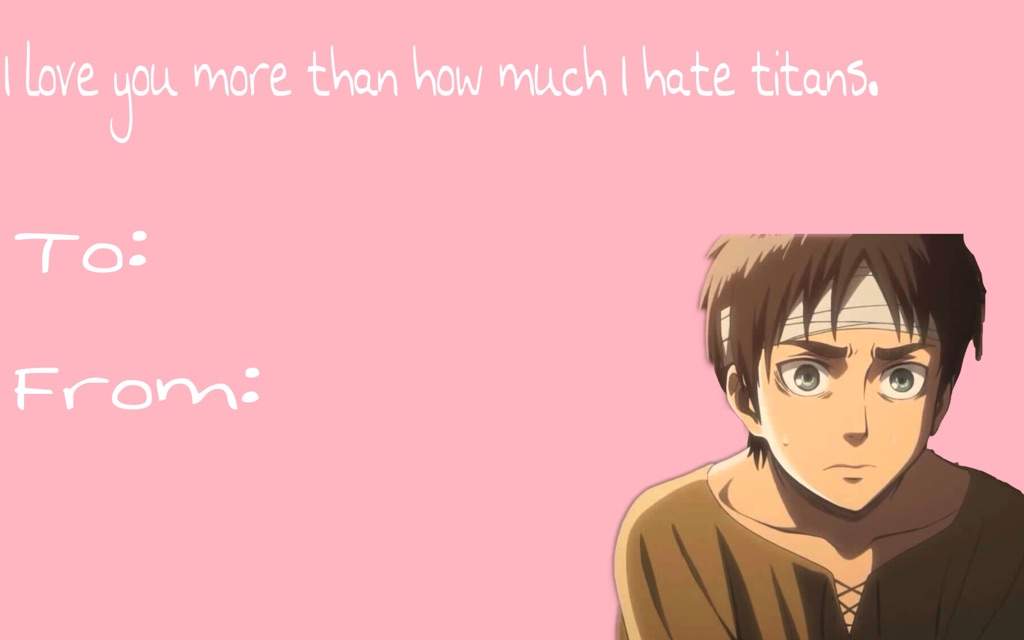 AOT Valentine's Day Cards! 💕 | Attack On Titan Amino