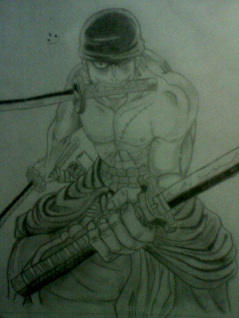 DIBUJO ANTIGUO...😱😁 de one piece!! Roronoa zoro !! | •Arte Amino• Amino