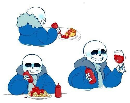 sans x ketchup | Undertale Amino