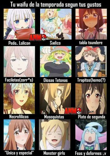 Cual Es Tu Waifu De Esta Temporada •anime• Amino 