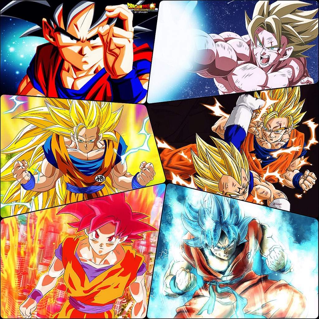 Collage Goku Dragon Ball EspaÑol Amino