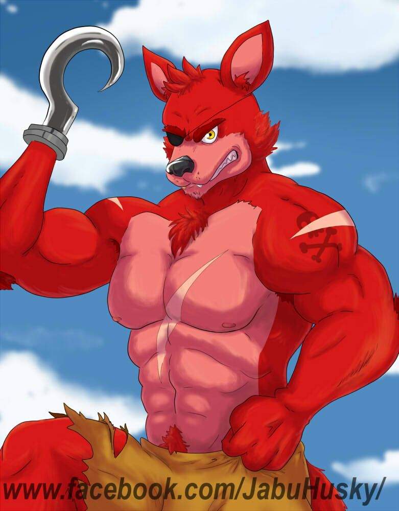 #jabu. #fnaf. #foxy. #arte. #bara. http://husky50.deviantart.com. #fanart. ...