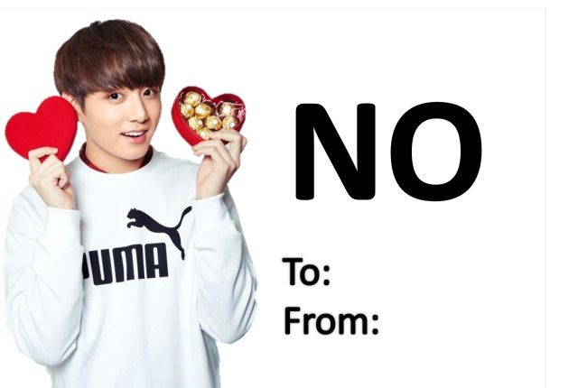 kpop valentines day card meme