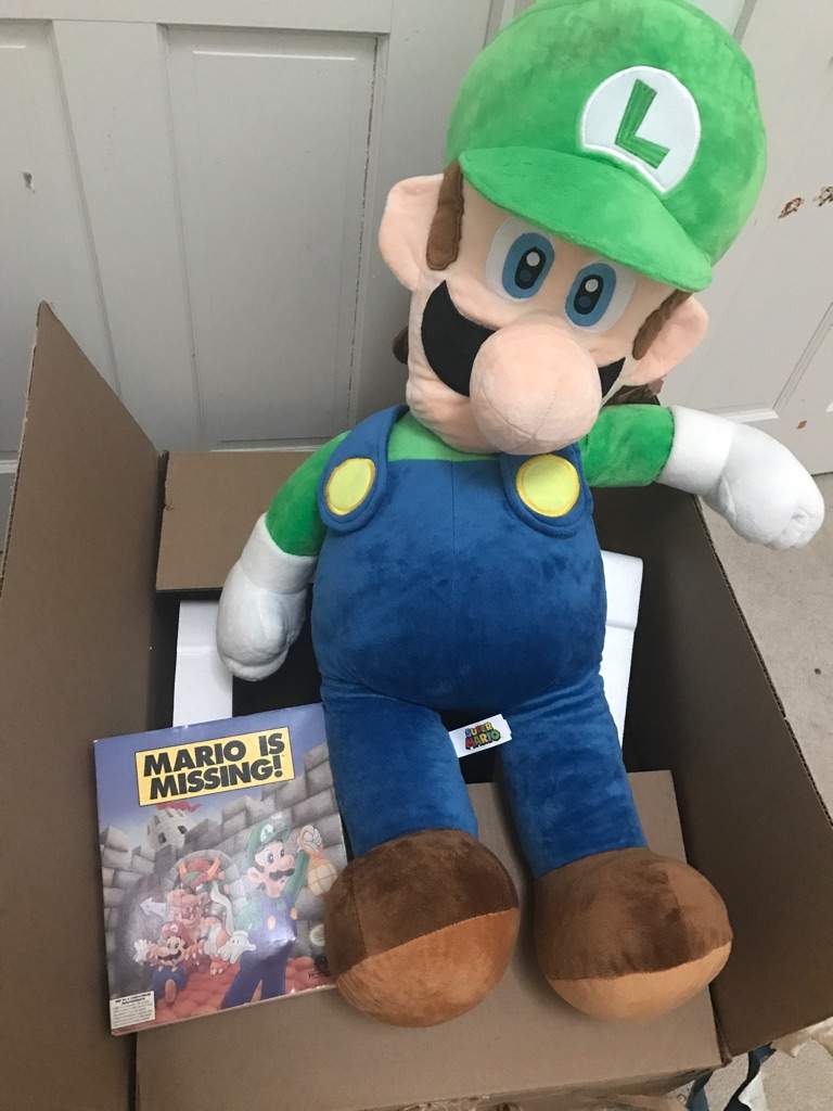 large luigi plush